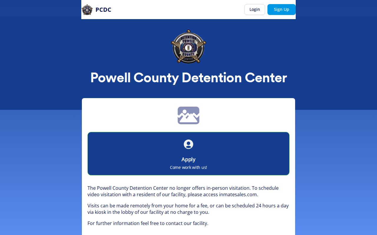 Powell County 24-hour release check through the PCDC web app