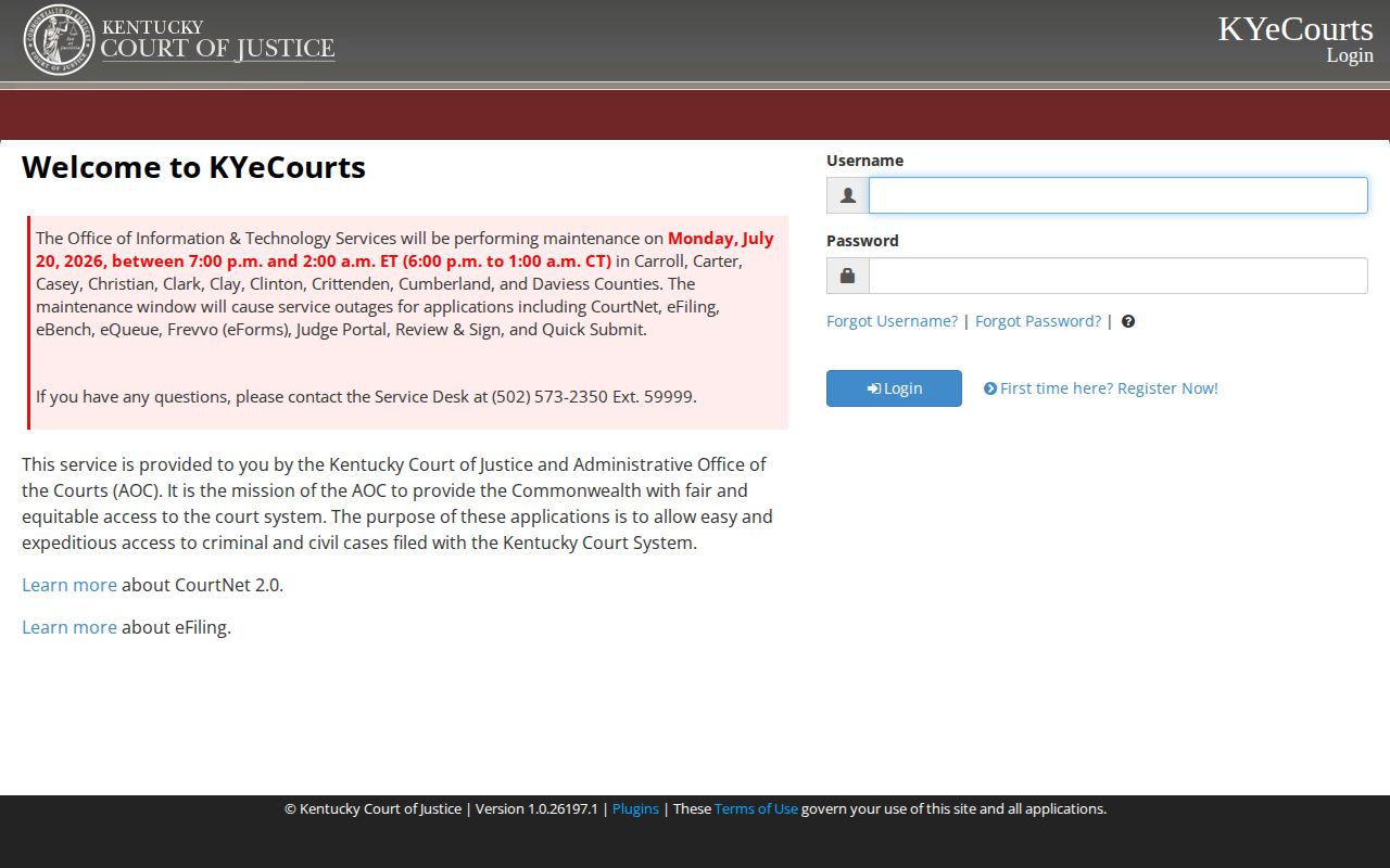 Kentucky public case search for Powell County release records